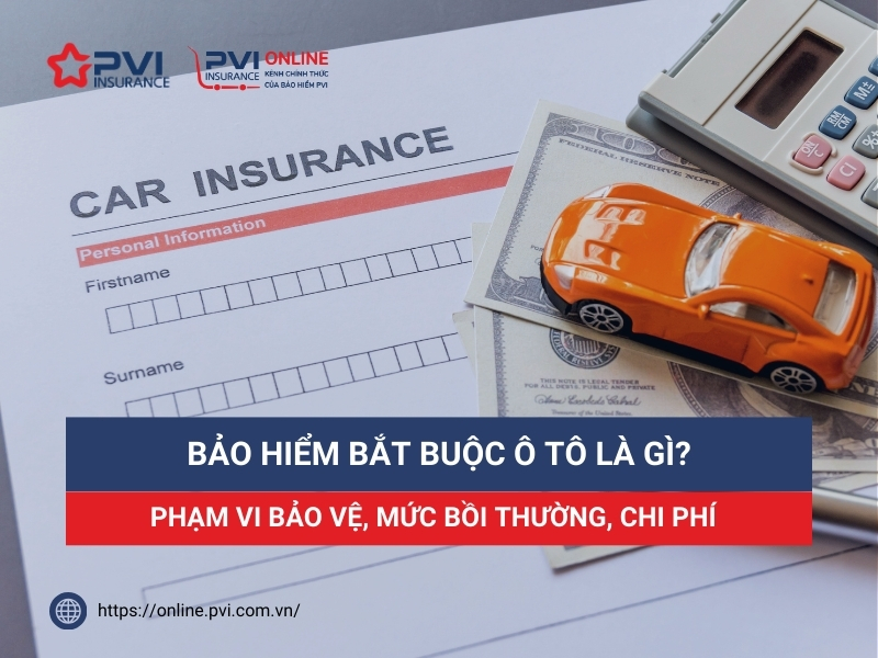 Bảo hiểm bắt buộc ô tô là gì? Phạm vi bảo vệ, mức bồi thường, chi phí mua bảo hiểm bắt buộc ô tô